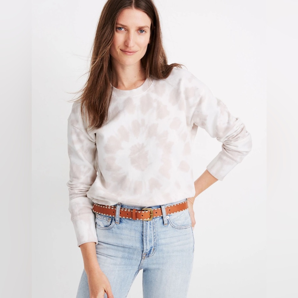Madewell tie dye crew neck sweatshirt size small